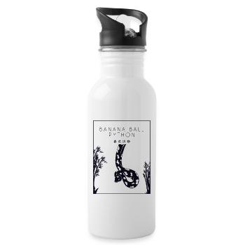 Banana Ball Python Chinese Hanzi Snake Banana - Water bottle with straw - white - Right