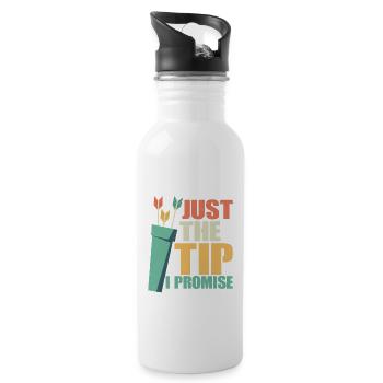 Just The Tip I Promise Archery Target Bow & Arrows - Water bottle with straw - white - Right