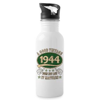 79ème Anniversaire 1944 '79 Bon Millésime - Gourde avec paille intégrée - blanc - Droite