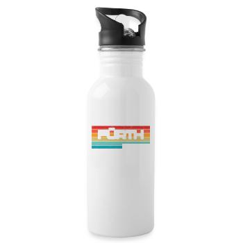 Fürtherin Fürther Fürth - Water bottle with straw - white - Right