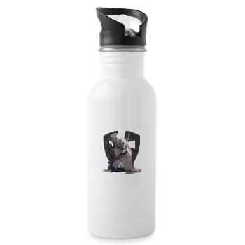 Christlicher Bibelvers Religiöses Kreuz Anime Cool - Trinkflasche mit integriertem Trinkhalm - Weiß - Rechts