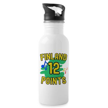 Finland 12 points - the right winner - Water bottle with straw - white - Right