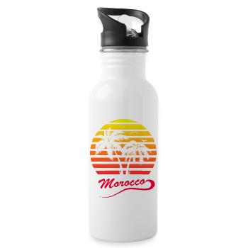 Morocco - Water bottle with straw - white - Right