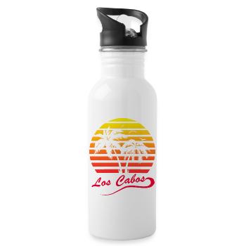 Los Cabos - Gourde avec paille intégrée - blanc - Droite