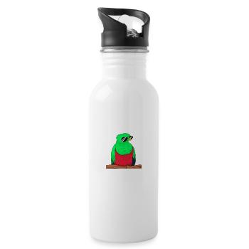 Guatemala Guatemalan Flagge DNA I Geschenk - Trinkflasche mit integriertem Trinkhalm - Weiß - Rechts