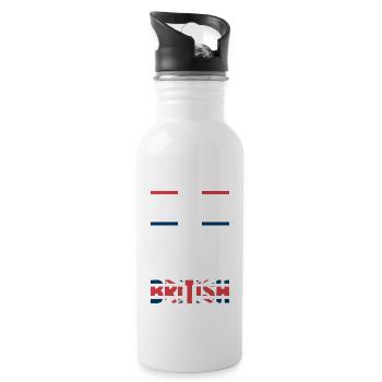 No Accent? No Problem! Fake It Till You Make It - Water bottle with straw - white - Right