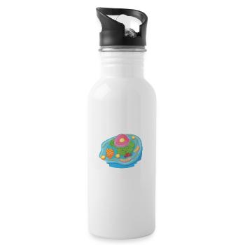 Biologiste Cadeau Biologie - Gourde avec paille intégrée - blanc - Droite