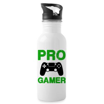 Pro Gamer - Water bottle with straw - white - Right