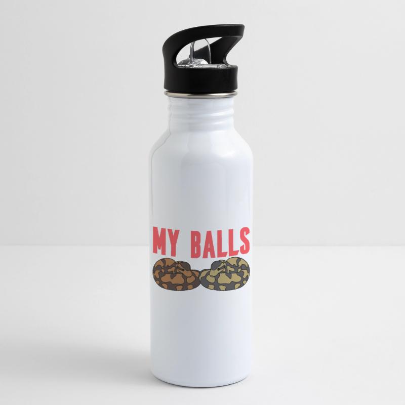 Ball python snake Water bottle with straw