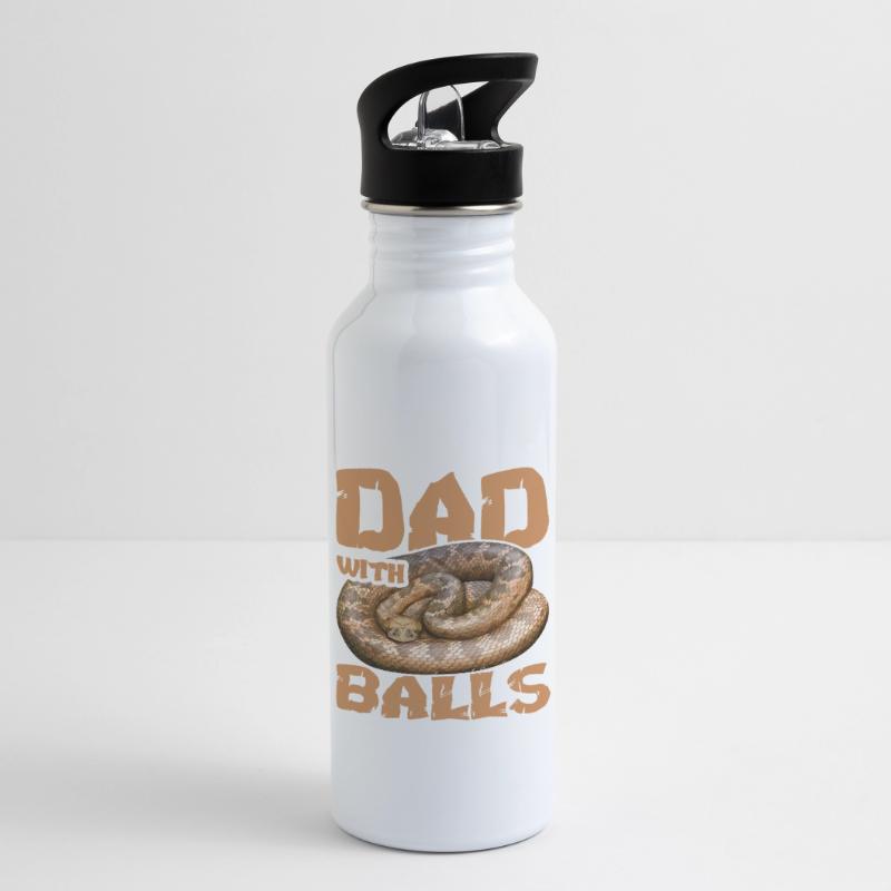 Ball Python Snake Water bottle with straw