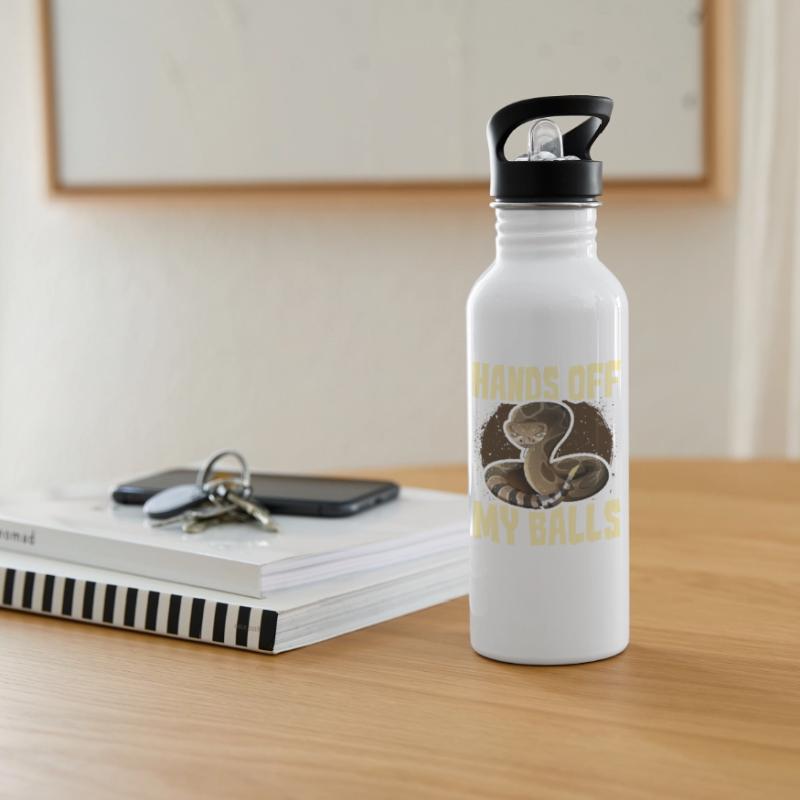 Serpent python royal Gourde avec paille intégrée