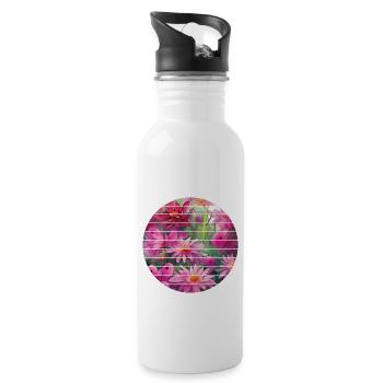 Amateur gardener, gardener, gardening, gardening, gardening - Water bottle with straw - white - Right