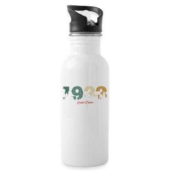 1933 Limitierte Auflage - Trinkflasche mit integriertem Trinkhalm - Weiß - Rechts