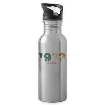 1933 Limitierte Auflage - Trinkflasche mit integriertem Trinkhalm - Lightsilver - Rechts