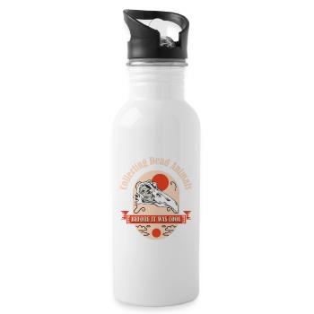 Lustiges Taxidermie und Tierpräparator Taxidermist - Trinkflasche mit integriertem Trinkhalm - Weiß - Rechts