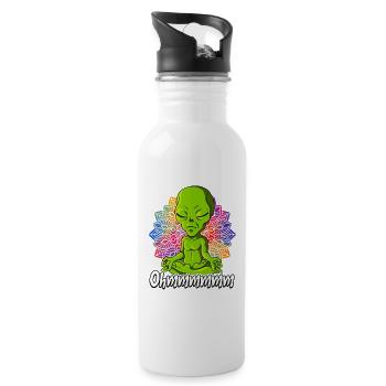 Yoga Ohmmm Namaste - Gourde avec paille intégrée - blanc - Droite