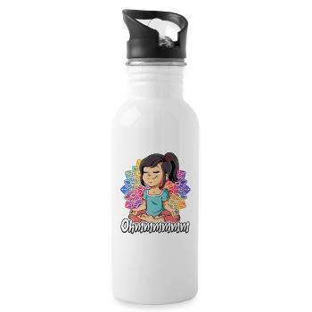 Yoga Ohmmm Namaste - Gourde avec paille intégrée - blanc - Droite