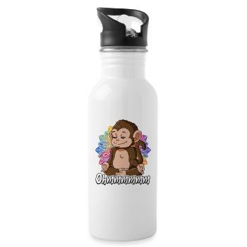 Yoga Ohmmm Namaste - Water bottle with straw - white - Right