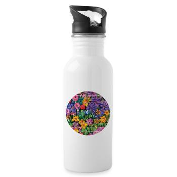 Garden, gardening, gardening, hobby gardener, gardener - Water bottle with straw - white - Right