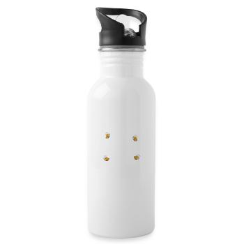 Junggesellenabschied Poltern Polterabend JGA - Trinkflasche mit integriertem Trinkhalm - Weiß - Rechts