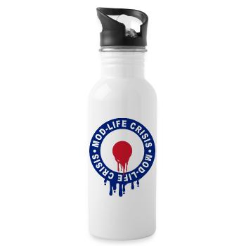 Mod life Crisis - Water bottle with straw - white - Right