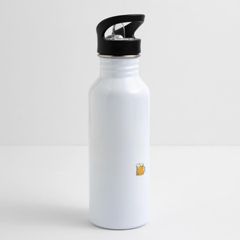 Dieser Computerprogrammierer braucht Bierprogrammierung Trinkflasche mit integriertem Trinkhalm