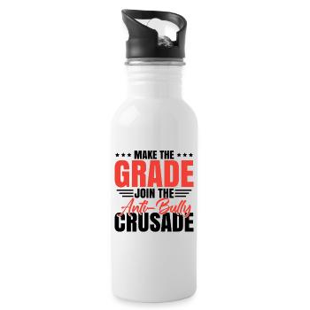Join The Anti-Bully Crusade - Water bottle with straw - white - Right