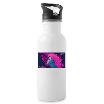 80s Theme Party This is my 80s costume - Water bottle with straw - white - Right