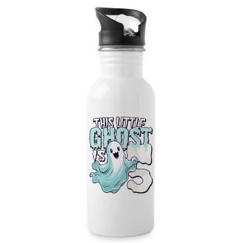 Dieser kleine Quälgeist ist 5 - fünf Jahre - 5. - Trinkflasche mit integriertem Trinkhalm - Weiß - Rechts
