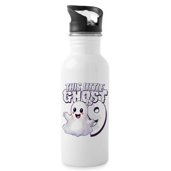 Dieser kleine Quälgeist ist 9 - neun Jahre - 9. - Trinkflasche mit integriertem Trinkhalm - Weiß - Rechts
