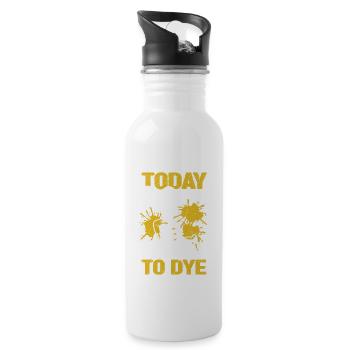 Today is a good day for coloring paintball game - Water bottle with straw - white - Right