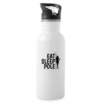 Eat Sleep Pole Dance Esthétique - Gourde avec paille intégrée - blanc - Droite