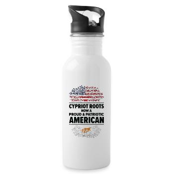 Cypriot American Patriot USA - Gourde avec paille intégrée - blanc - Droite