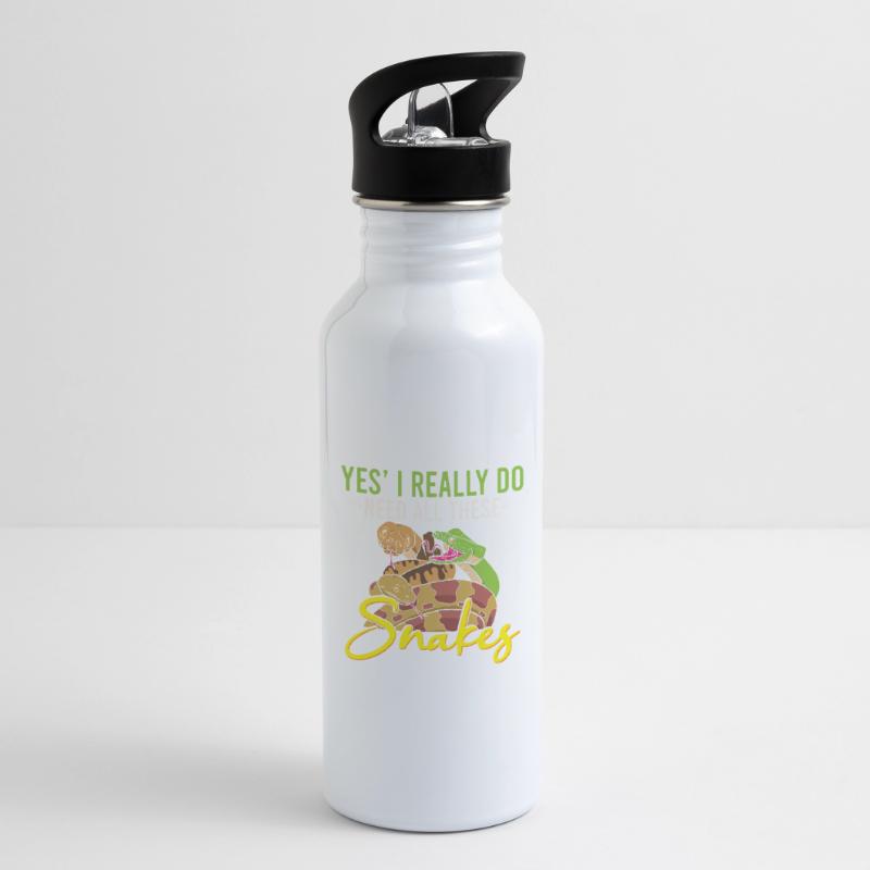 Funny Python Snake / Boa Constrictor Water bottle with straw