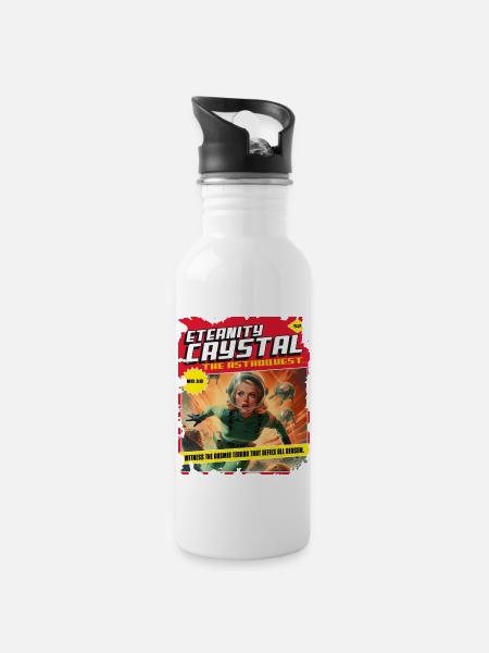 50-luku, 1950-luvun sarjakuva, avaruusalus Cosmic - Juomapullo, jossa pilli - valkoinen