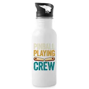 Pinball Machine Pinball Machine - Water bottle with straw - white - Right