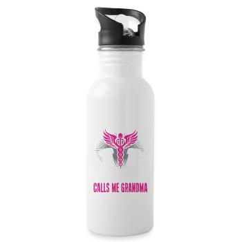 Apotheker Geschenk Apotheke - Trinkflasche mit integriertem Trinkhalm - Weiß - Rechts