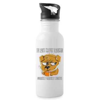IN RUHE KAFFEE TRINKEN - Trinkflasche mit integriertem Trinkhalm - Weiß - Rechts