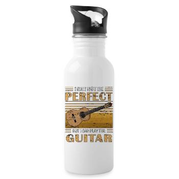 GITARRE BUT I CAN PLAY THE GUITAR - Water bottle with straw - white - Right