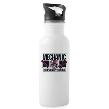 Mechanic There's No App For That Master Vehicle - Water bottle with straw - white - Right