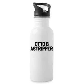Otto B Astripper Unangemessener Humor -Stripper - Trinkflasche mit integriertem Trinkhalm - Weiß - Rechts