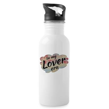 CLOUD HEART IN MY LOVER ERA - Water bottle with straw - white - Right