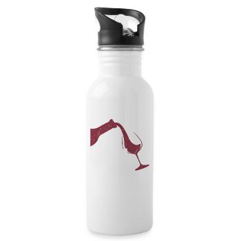 I Need A Glass Of Wine Winery Vintner - Water bottle with straw - white - Right