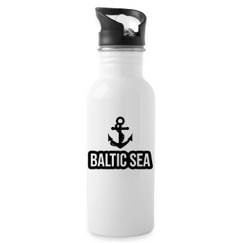 Mer Baltique - Gourde avec paille intégrée - blanc - Droite