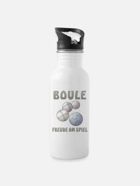 BOULE FREUDE AM SPIEL - Trinkflasche mit integriertem Trinkhalm - Weiß