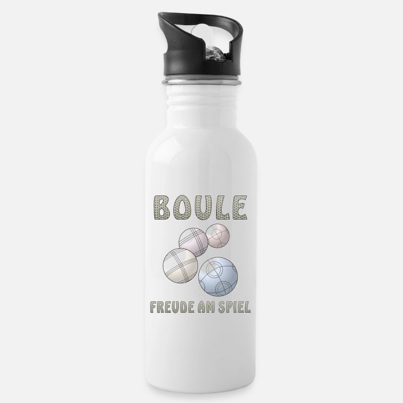 BOULE FREUDE AM SPIEL - Trinkflasche mit integriertem Trinkhalm - Weiß