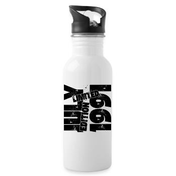 JULI 1991 LIMITIERTE AUFLAGE - Trinkflasche mit integriertem Trinkhalm - Weiß - Rechts
