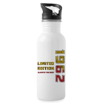 YEAR 1962 - Water bottle with straw - white - Right