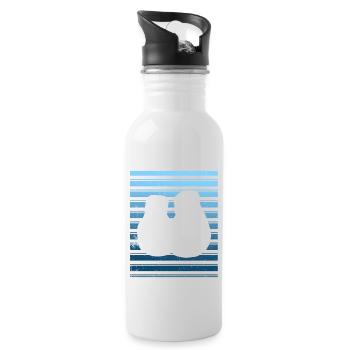 Kickboxen Kickboxer Kickboxing - Water bottle with straw - white - Right