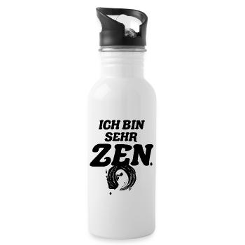 Zèn - Zen Circle - Water bottle with straw - white - Right